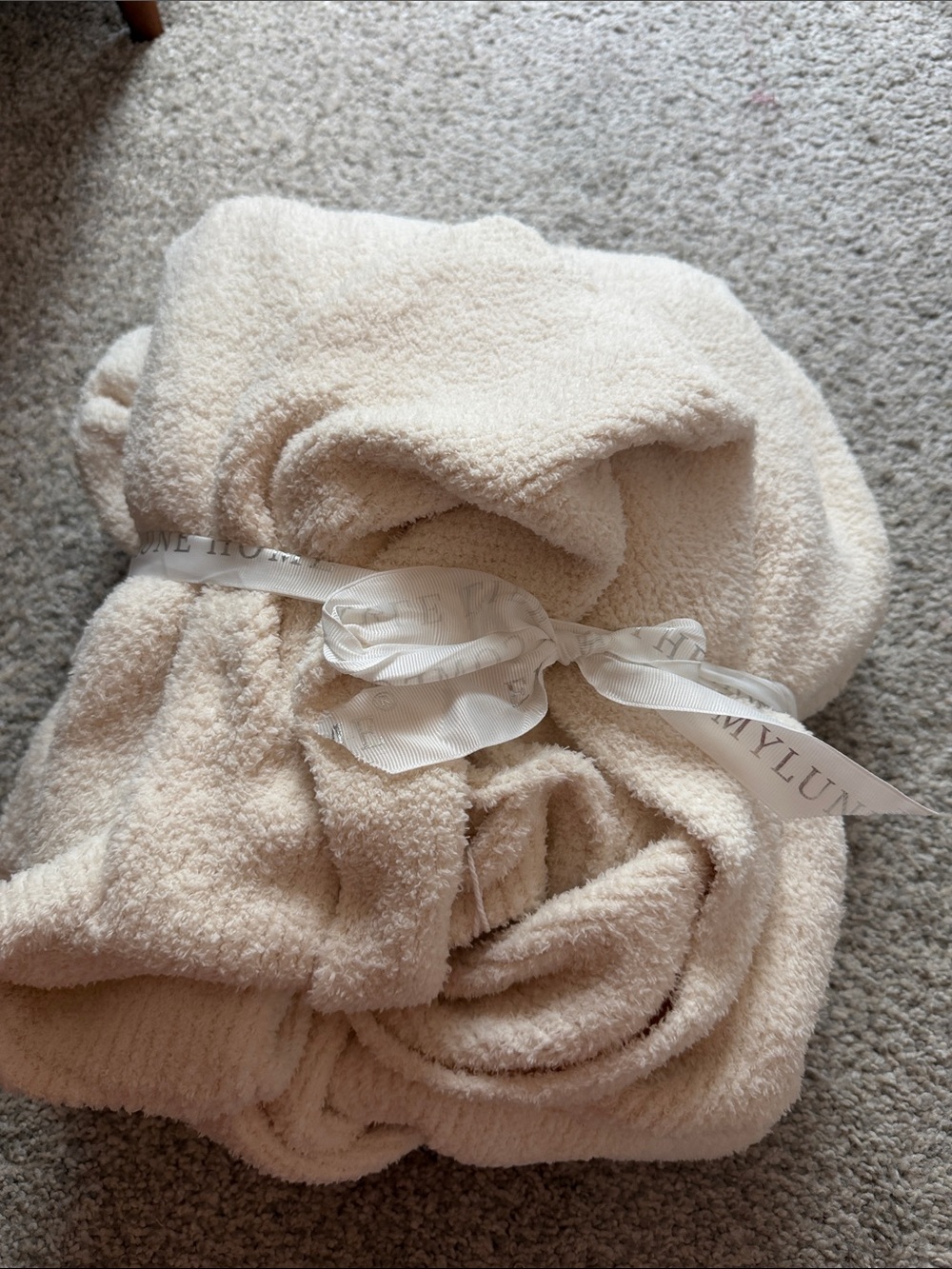 NWT Cozy Cream Plush Robe